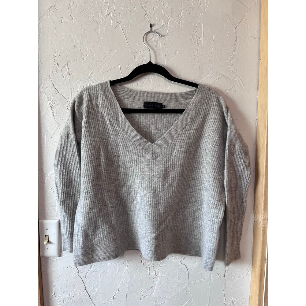 Hatch Cashmere Blend VNeck Sweater Sz S